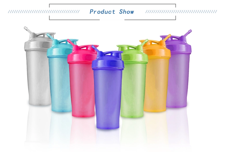 Wholesale Customized Fitness Loop Top Classic BPA Free Protein Shaker Bottle with Mixer Ball for Gym Activites