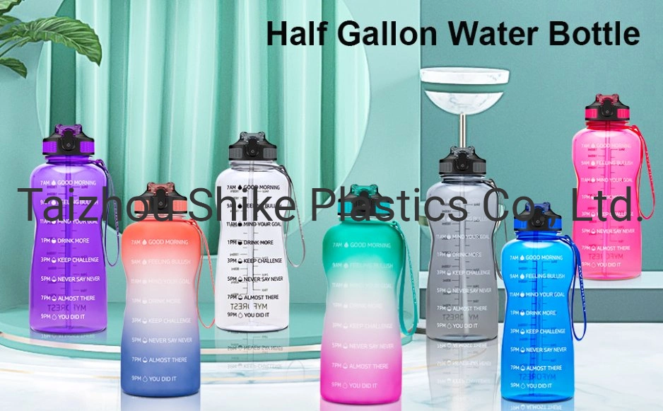 Motivational Water Bottle 64/100oz Half Gallon Jug with Straw and Time Marker Large Capacity Leakproof BPA Free Fitness Sports Water Bottle