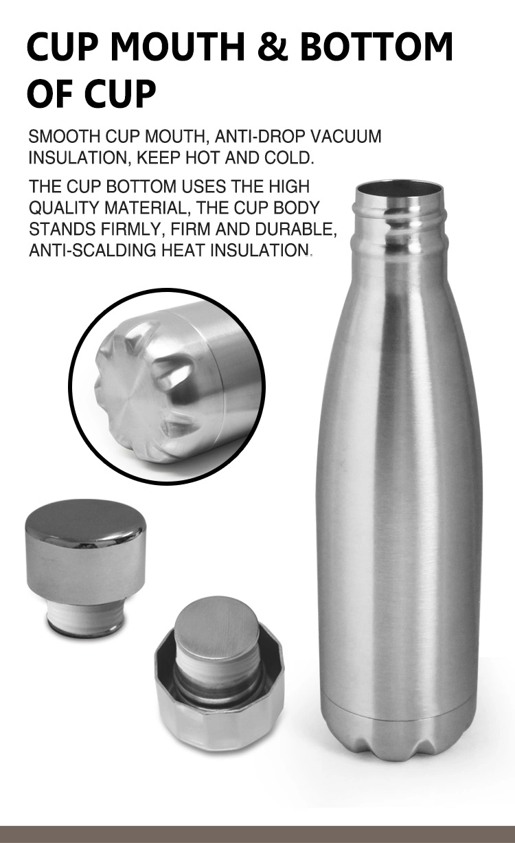 Hot Sale 18/8 Double Wall Stainless Steel Bottle Vacuum Insulated BPA Free Cola Sport Water Bottle