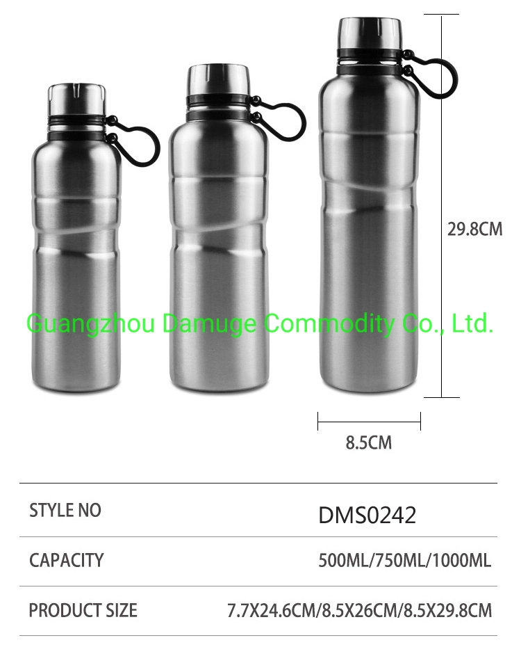750ml High Quality vacuum Double Wall Insulated Stainless Steel Water Bottle Vacuum Flask