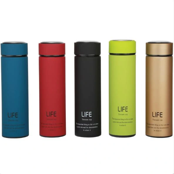Wholesale 500ml Sport Smart Drink Water Bottles Double Wall Vacuum 304 Insulated Stainless Steel Water Bottle with Custom Logo