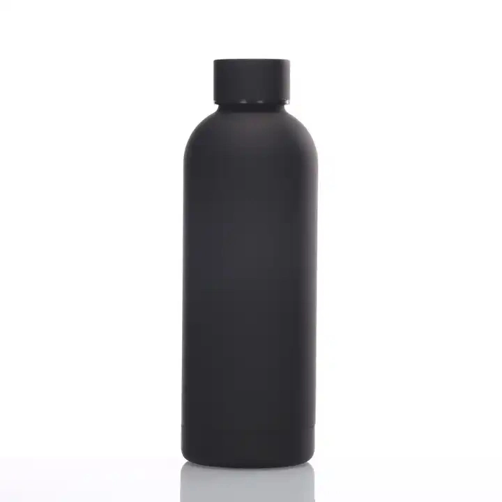 Double Wall Insulated Small Mouth Outdoor Car Cup Portable Rubber Paint Insulated Flask Sports Water Bottle