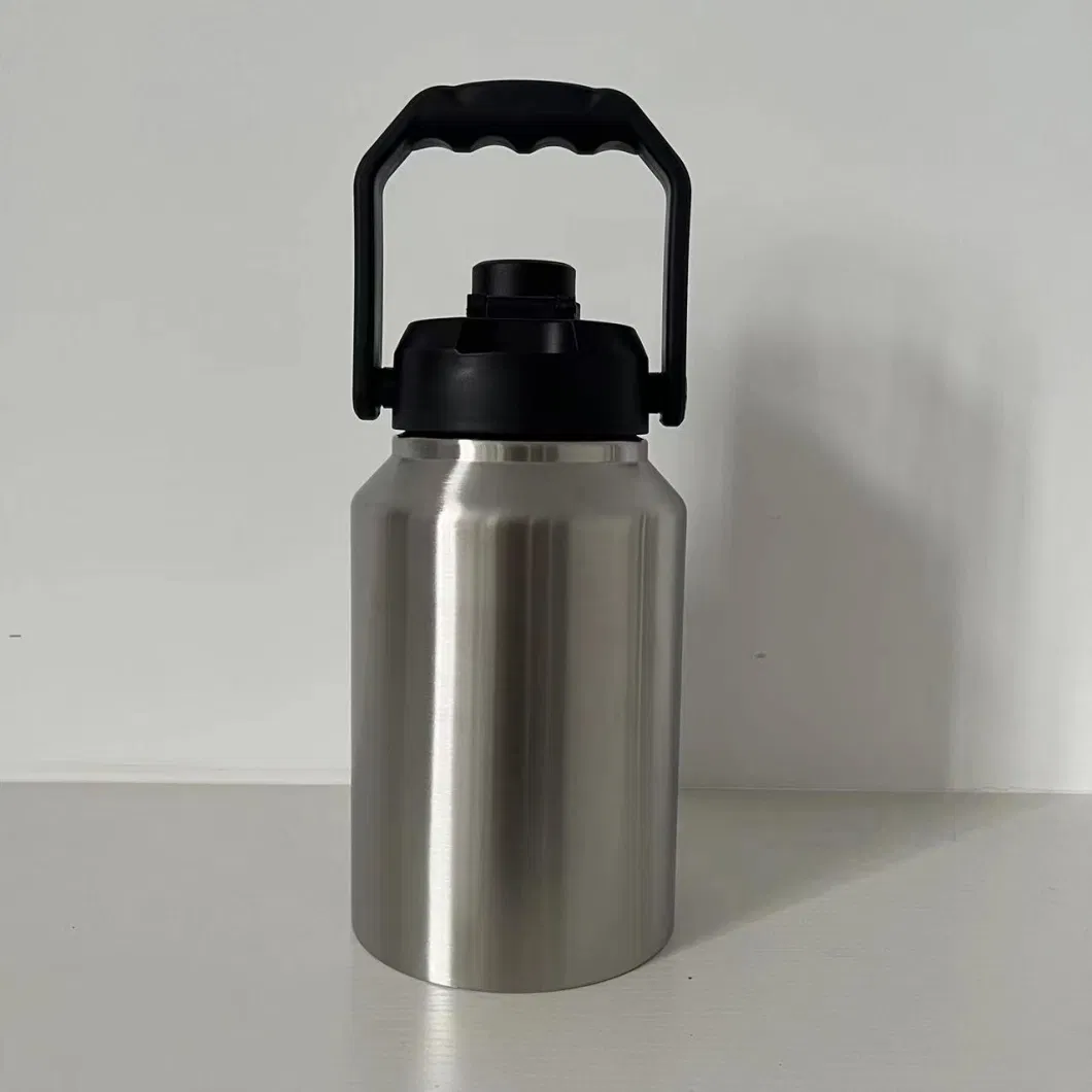 Double Wall Insulated Gallon Jugs Outdoor Water Bottle with Lid
