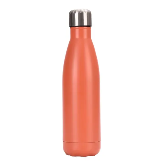Custom Logo Stainless Steel Cola Shaped Water Bottle Sublimation Flasks Cups 