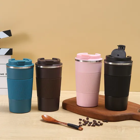 Business Custom 510ml Portable Double Wall Vacuum Car Cup Stainless Steel Insulated Travel Reusable Thermo Coffee Tumbler Mug 