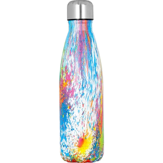 500ml 750ml 1000ml Leak Proof Double Wall Insulated Cola Shape Water Bottle Stainless Steel Sport Water Bottles 