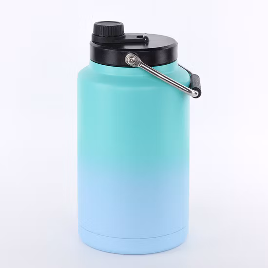 Thermos 128oz Gallon Jug Large Stainless Steel Wide Mouth Flask Suitable Sports Gym Water Bottle BPA Free