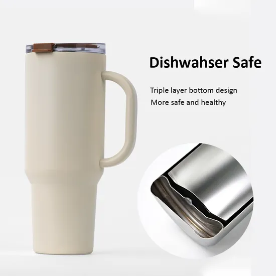 40 Oz Double Wall Stainless Steel Insulated Vacuum 30 Oz Travel Sublimation Coffee Tumbler with Handle 