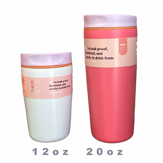 Custom Print Logo Durable Reusable 14oz Vacuum Insulated Thermo Travel Tumbler Cup Double Wall Stainless Steel Coffee Mug with Bounce Straw Lid