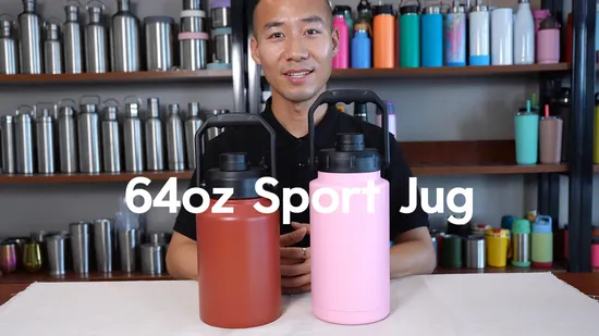 1 Gallon 2 Gallon Stainless Steel Water Jug Heavy Duty Beverage Container for Jobsite Construction Camping OEM 