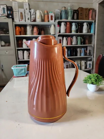 Ood Grade Keep Hot and Cold Double Wall Thermal Coffee Carafe New Style 1.0L Plastic Vacuum Flask Thermos Vacuum Bottle Glass Refill 