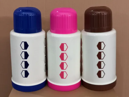 Keep Hot White Glass Carafe Coffee Pot Plastic Flask Home Glass Refill Pink 2L 3.2L Home Custom Printing Decal Plastic Vacuum Flask Manufacturing 