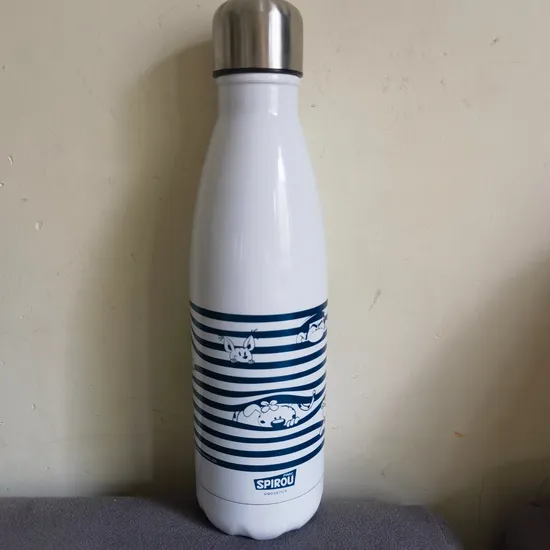 professional Factory Vacuum Cola Shape Double Wall Drinking Flask Sports Stainless Steel Water Bottle 