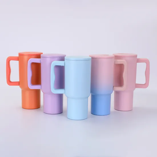 30oz Coffee Tumbler Cups Thermos Insulated Travel Car Coffee Mug with Handle 