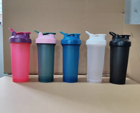 400ml Classic Loop Top Shaker Bottle, Clear/Black 
