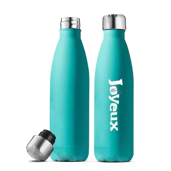Double Wall Insulated Stainless Steel Water Bottle Sport Flask Vacuum 1L 500ml 750ml 32oz Hot and Cold Gym Cola Shape 
