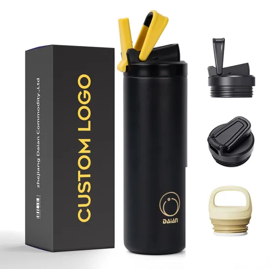 Sports Water Bottle Thermal Cup Tumbler Double Wall Insulated Stainless Steel Minimalist Travel Drinkware Vacuum Flask 