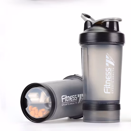 400ml Classic Loop Top Shaker Bottle, Clear/Black