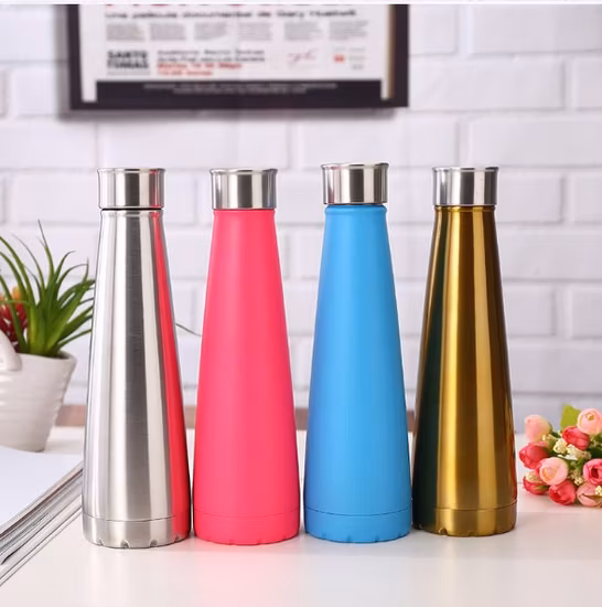 Factory Customized Double Wall Vacuum Insulated Cola Shape Water Bottle Drinking Flask Sport Stainless Steel Bottle