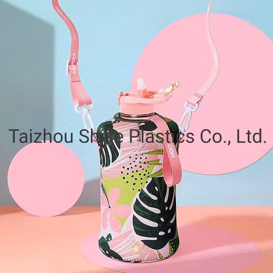 2022 Designed Cycling Nice Reusable Clear Drinking Plastic Water Bottles Gym Sports Portable Botellas De Agua with Custom Logo
