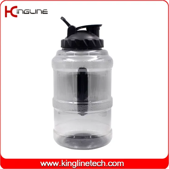 2.5L custom plastic water jug with plastic sports cap for travel camping 