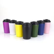 Mini Portable 12 Oz Stainless Steel Insulated Double Wall Coffee Mug 