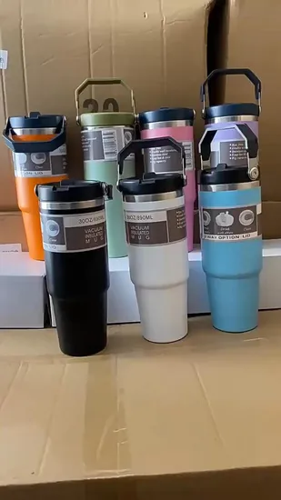 Custom Double Wall Stainless Steel Travel Tumbler Thermo Vacuum Coffee Mug 