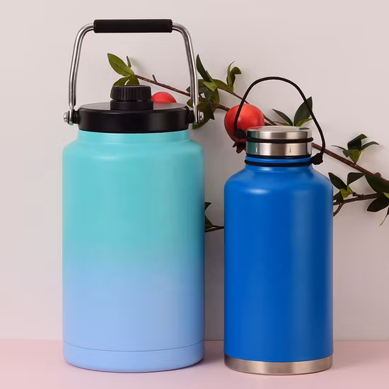 Water Bottle Beverage Gallon Big Insulated Team Stainless Steel Sport Jug