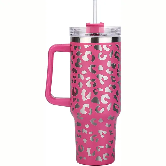 Vacuum Insulated Travel Coffee Mug Stainless Steel Tumbler with Handle 